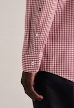 Regular Business Hemd Karo in Orange |  Seidensticker Onlineshop