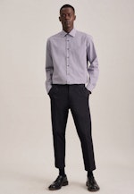 Regular Business shirt Check in Purple |  Seidensticker Onlineshop