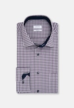 Regular Business shirt Check in Purple |  Seidensticker Onlineshop