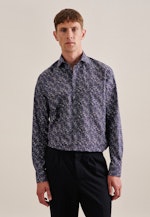 Regular Business Hemd Floral in Grau |  Seidensticker Onlineshop