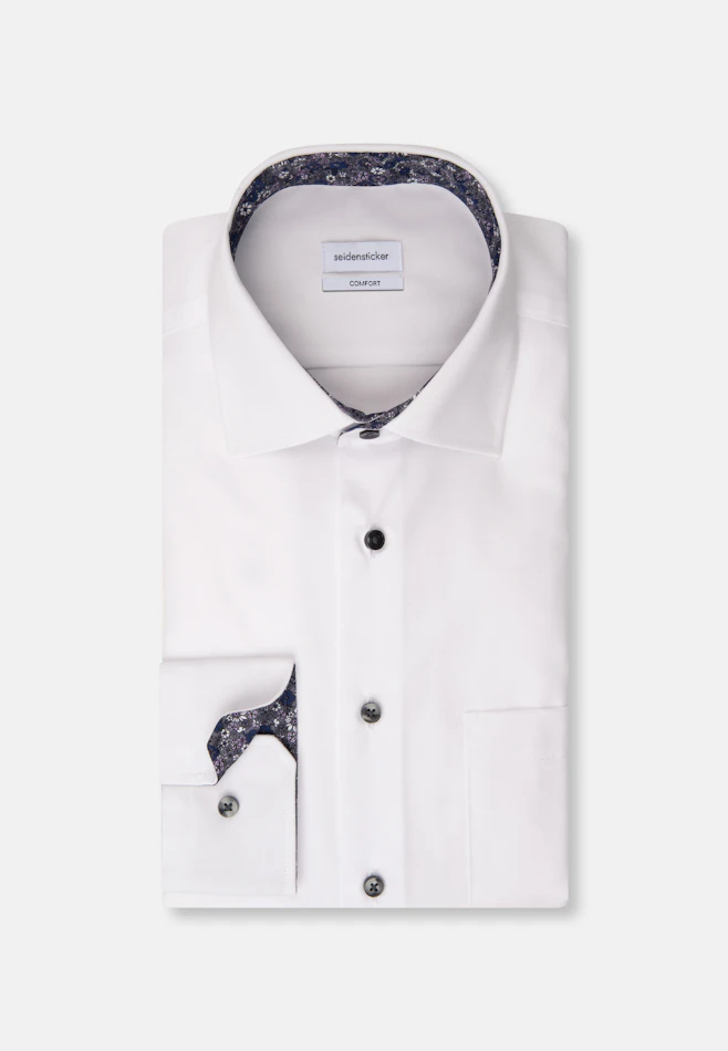 Comfort Business Hemd Uni in Weiß | Seidensticker Onlineshop