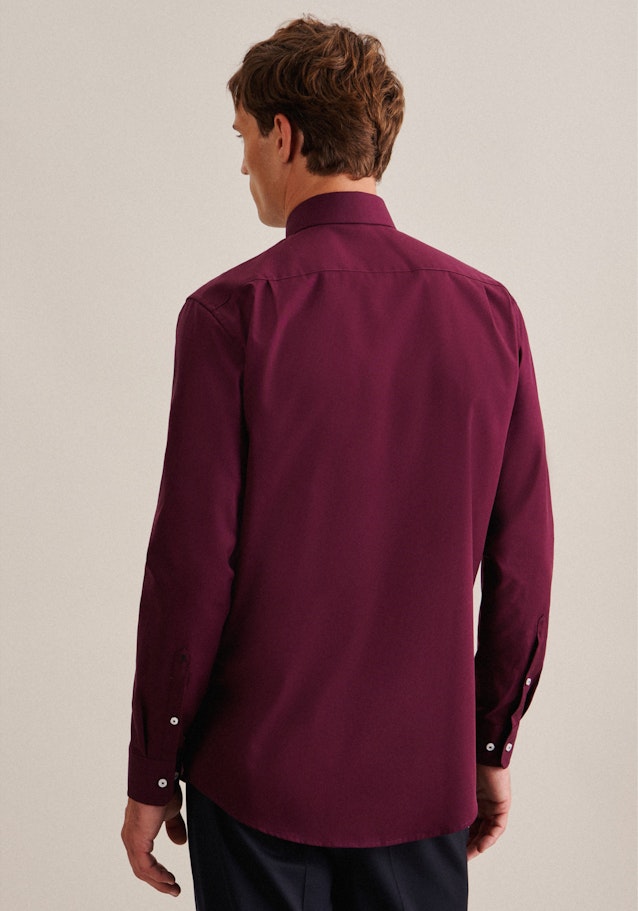 Bügelfreies Popeline Business Hemd in Comfort mit Kentkragen in Rot | Seidensticker Onlineshop