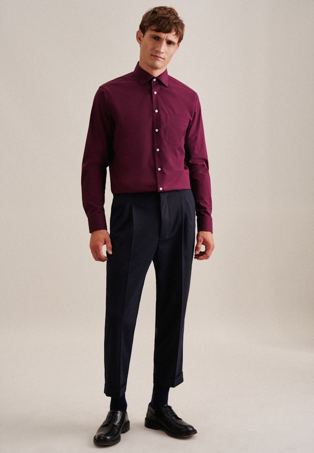 Comfort Business shirt Uni in Red |  Seidensticker Onlineshop