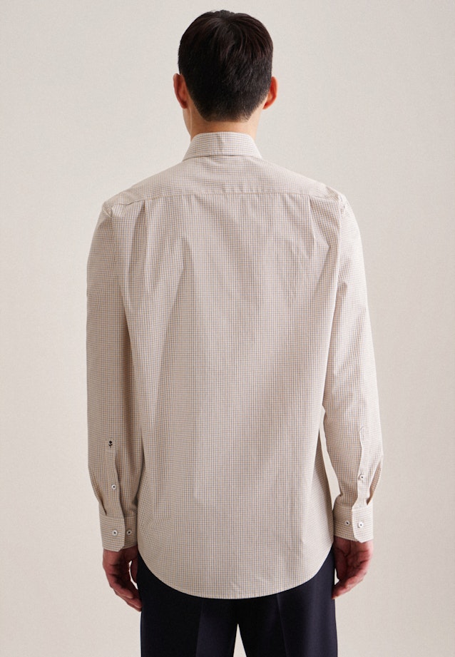 Non-iron Poplin Business Shirt in Regular with Kent-Collar in Yellow |  Seidensticker Onlineshop