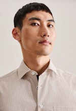 Regular Chemise d'affaires carreaux in Jaune |  Seidensticker Onlineshop