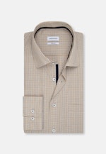 Regular Chemise d'affaires carreaux in Jaune |  Seidensticker Onlineshop