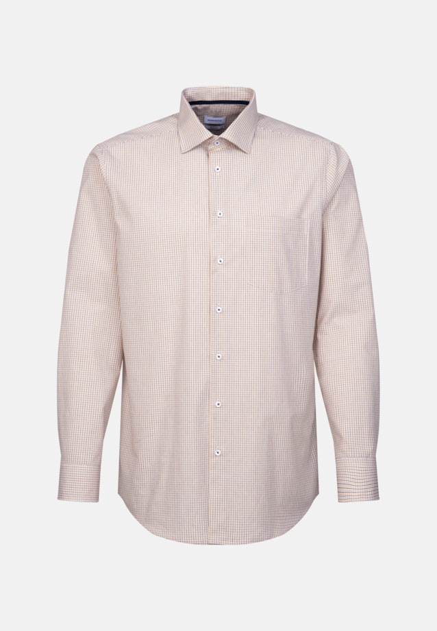 Non-iron Poplin Business Shirt in Regular with Kent-Collar in Yellow |  Seidensticker Onlineshop