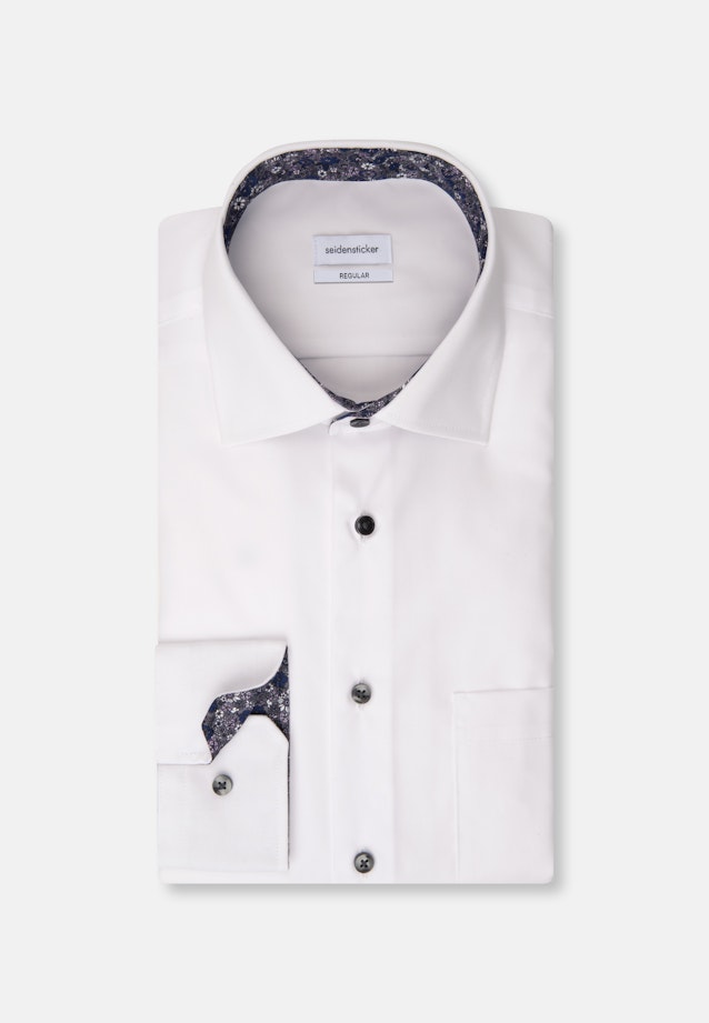 Regular Business Hemd Uni in Weiß |  Seidensticker Onlineshop