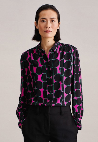 Shirt Blouse Print in Pink |  Seidensticker Onlineshop