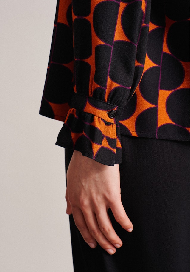 Shirt Blouse Print in Orange | Seidensticker Onlineshop