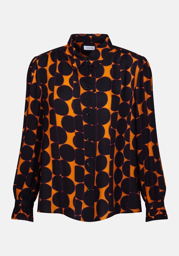 Shirt Blouse Print in Orange | Seidensticker Onlineshop