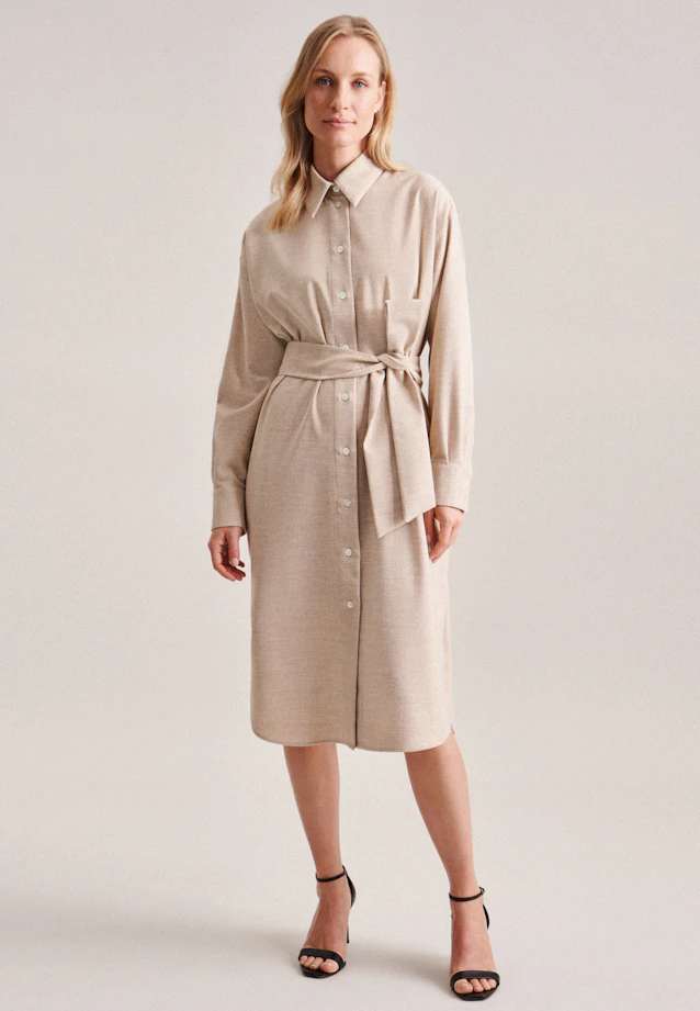 Robe Uni Melange in Marron |  Seidensticker Onlineshop