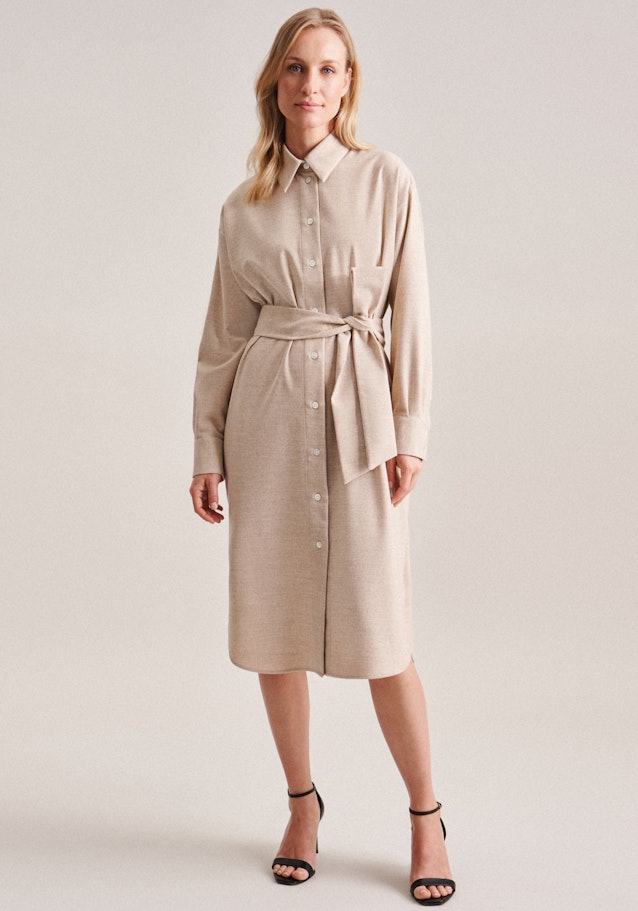 Flanell Midi Kleid in Braun |  Seidensticker Onlineshop