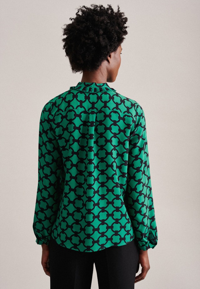Long sleeve Shirt Blouse in Green |  Seidensticker Onlineshop