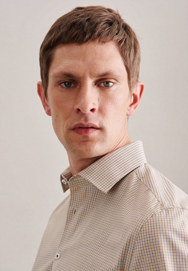 Slim Business Hemd Karo in Gelb |  Seidensticker Onlineshop