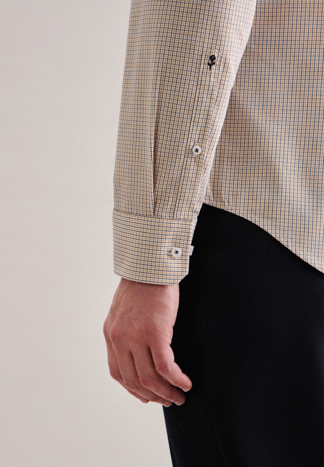 Slim Business Hemd Karo in Gelb |  Seidensticker Onlineshop