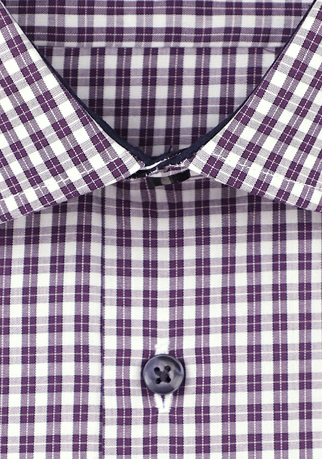 Non-iron Poplin Business Shirt in Shaped with Kent-Collar in Purple |  Seidensticker Onlineshop