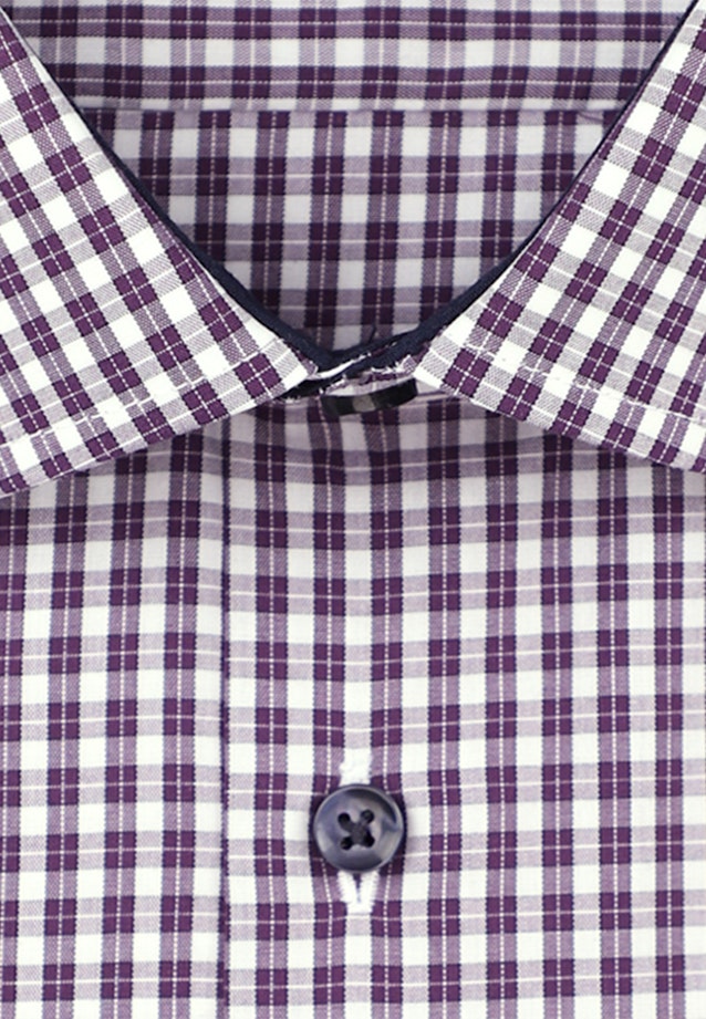 Non-iron Popeline Business overhemd in Shaped with Kentkraag in Paars |  Seidensticker Onlineshop