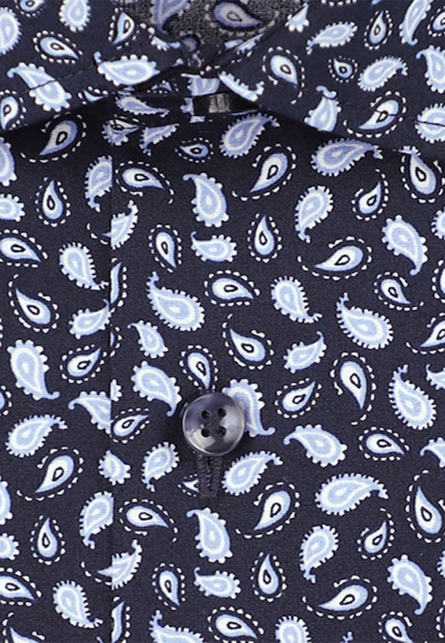 Shaped Business Hemd Paisley in Dunkelblau |  Seidensticker Onlineshop