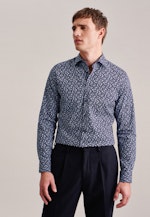 Shaped Business Hemd Paisley in Dunkelblau |  Seidensticker Onlineshop