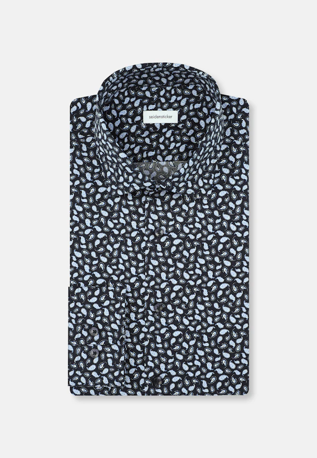 Shaped Business Hemd Paisley in Dunkelblau |  Seidensticker Onlineshop