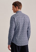 Shaped Business Hemd Paisley in Dunkelblau |  Seidensticker Onlineshop