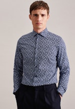 Shaped Business Hemd Paisley in Dunkelblau |  Seidensticker Onlineshop