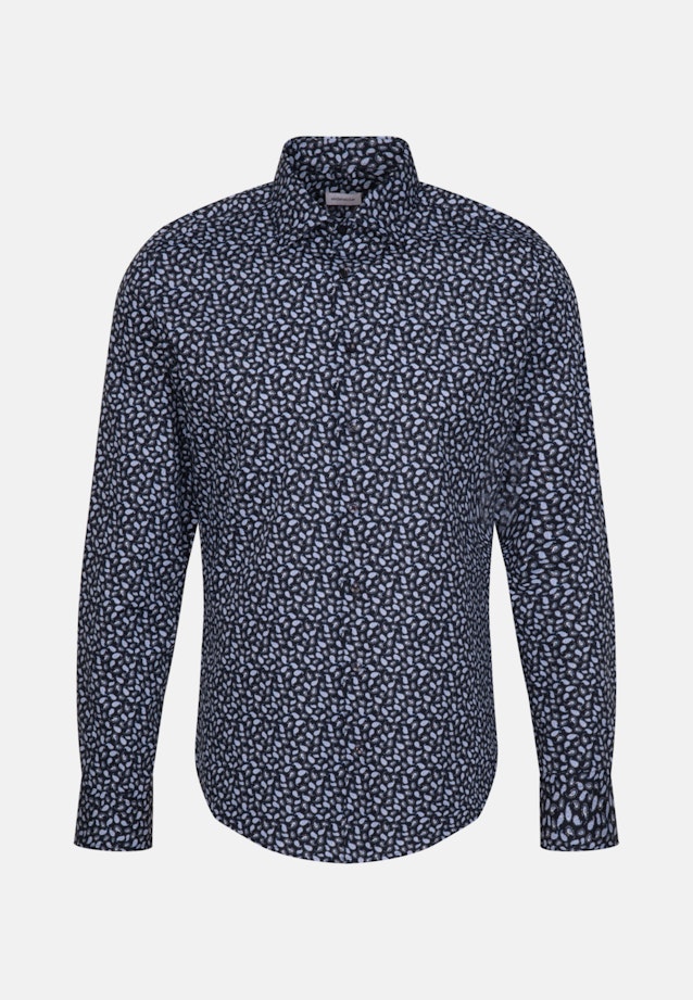 Shaped Business Hemd Paisley in Dunkelblau |  Seidensticker Onlineshop