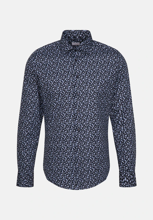 Shaped Business Hemd Paisley in Dunkelblau |  Seidensticker Onlineshop