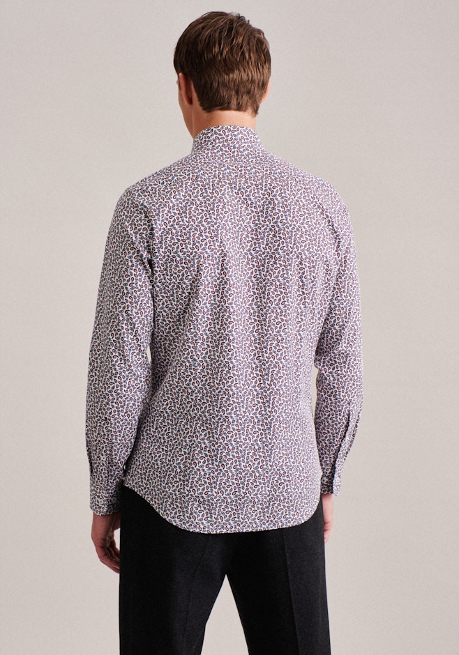 Shaped Business Hemd Paisley in Orange | Seidensticker Onlineshop