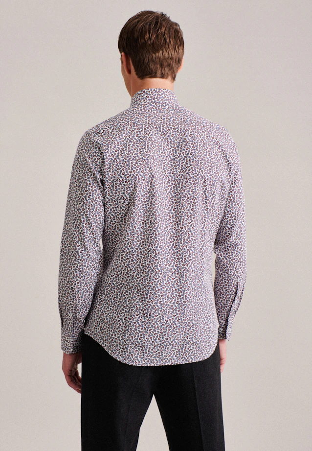 Shaped Business Hemd Paisley in Orange |  Seidensticker Onlineshop