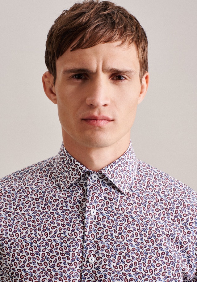 Shaped Business Hemd Paisley in Oranje | Seidensticker Onlineshop