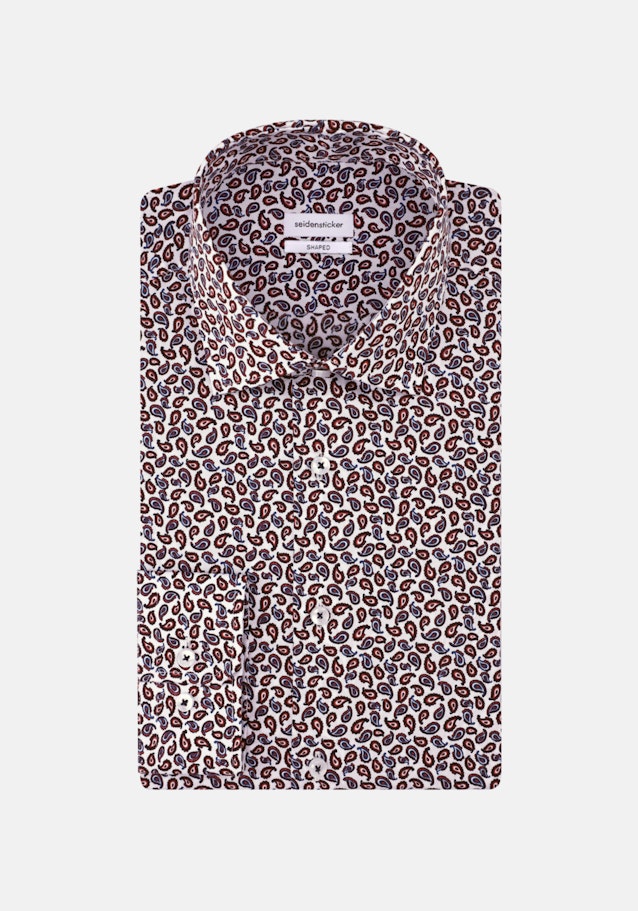 Shaped Business Hemd Paisley in Oranje | Seidensticker Onlineshop