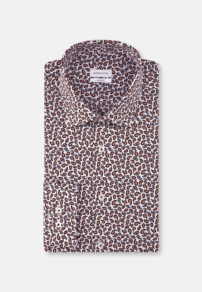 Shaped Business shirt Paisley in Orange | Seidensticker online shop