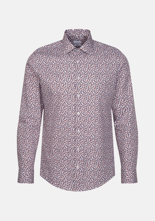 Shaped Business Hemd Paisley in Oranje | Seidensticker Onlineshop
