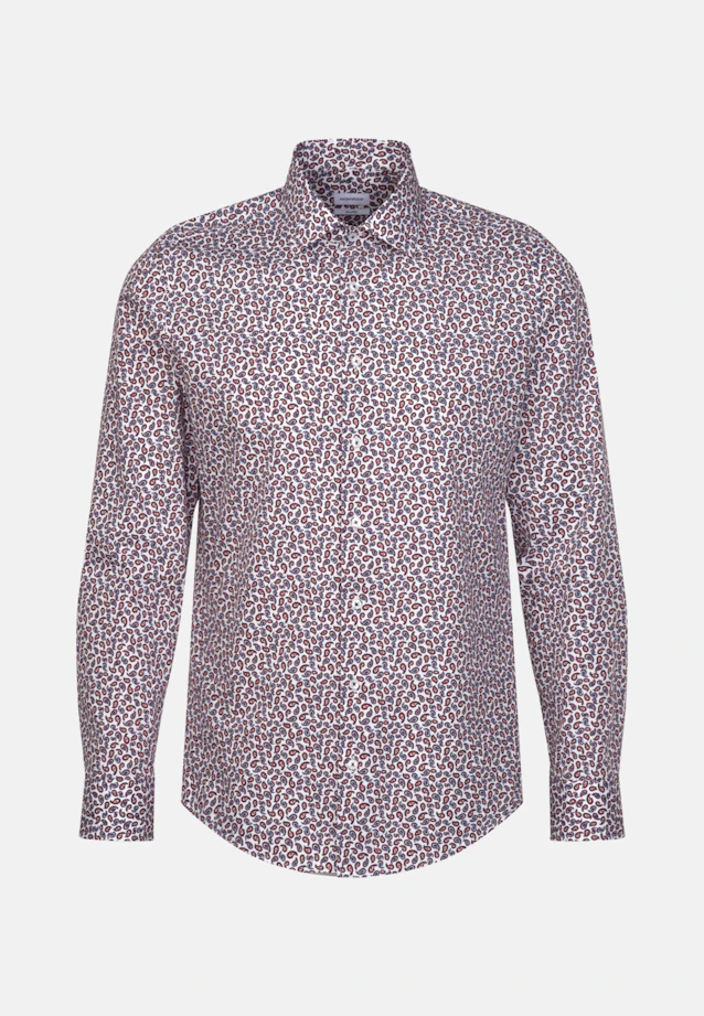 Shaped Business Hemd Paisley in Orange |  Seidensticker Onlineshop