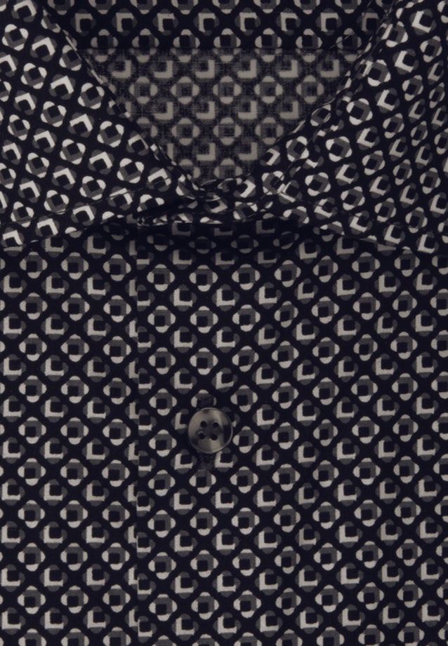 Slim Business Hemd Druck in Schwarz |  Seidensticker Onlineshop