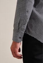 X-Slim Business Hemd Druck in Schwarz |  Seidensticker Onlineshop