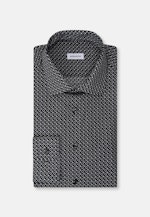 X-Slim Business Hemd Druck in Schwarz |  Seidensticker Onlineshop