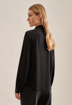 Long sleeve Crepe Shirt Blouse in Black |  Seidensticker Onlineshop