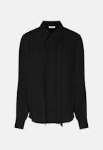 Long sleeve Crepe Shirt Blouse in Black |  Seidensticker Onlineshop