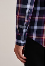 Slim Flannel shirt Check in Purple |  Seidensticker Onlineshop
