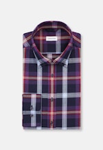 Slim Flannel shirt Check in Purple |  Seidensticker Onlineshop
