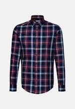 Slim Flannel shirt Check in Purple |  Seidensticker Onlineshop
