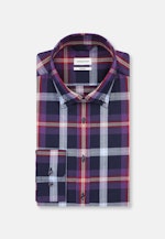 Shaped Chemise en flanelle carreaux in Lilas |  Seidensticker Onlineshop