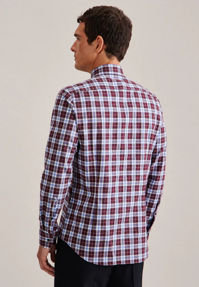 X-Slim Flanellhemd Karo in Rot |  Seidensticker Onlineshop
