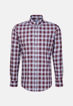 Twill Flanellhemd in X-Slim mit Button-Down-Kragen in Rot |  Seidensticker Onlineshop