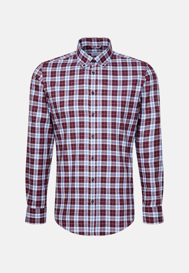 X-Slim Flanellhemd Karo in Rot |  Seidensticker Onlineshop