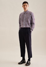 Regular Flanellhemd Karo in Rot |  Seidensticker Onlineshop