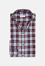 Flanellen hemd in Regular with Button-Down-Kraag in Rood |  Seidensticker Onlineshop